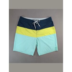Billabong Platinum X Tribong Colorblock Board Shorts Size 34